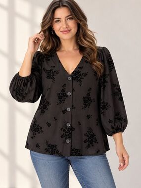 🎉5 for $45🎉Cato top blouse shirt size XL